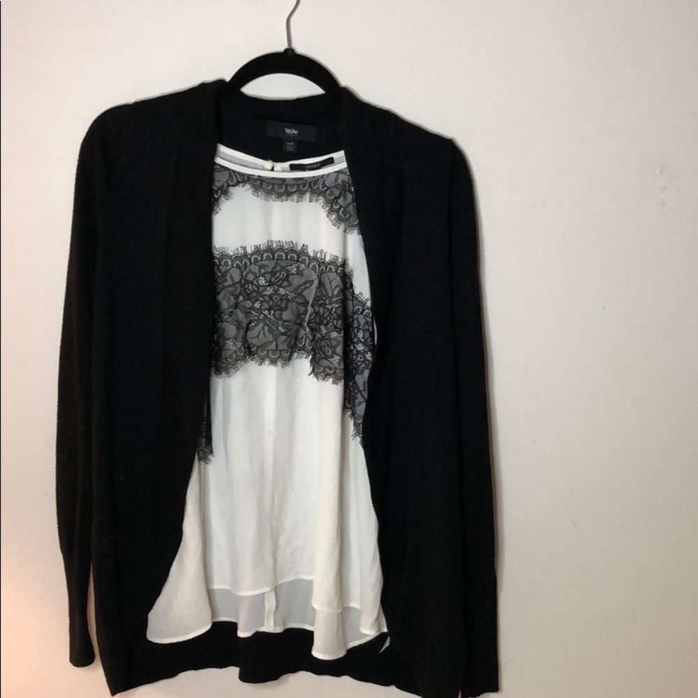 Black cardigan